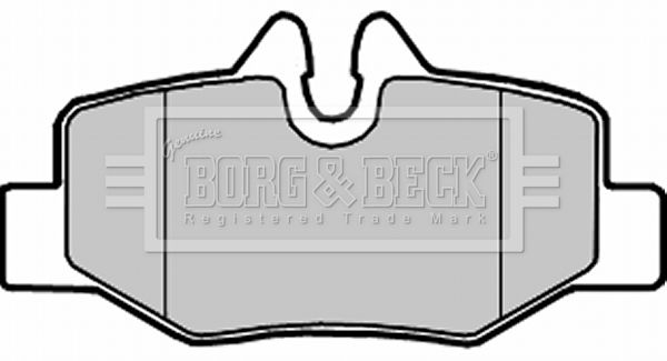 BORG & BECK Комплект тормозных колодок, дисковый тормоз BBP1958